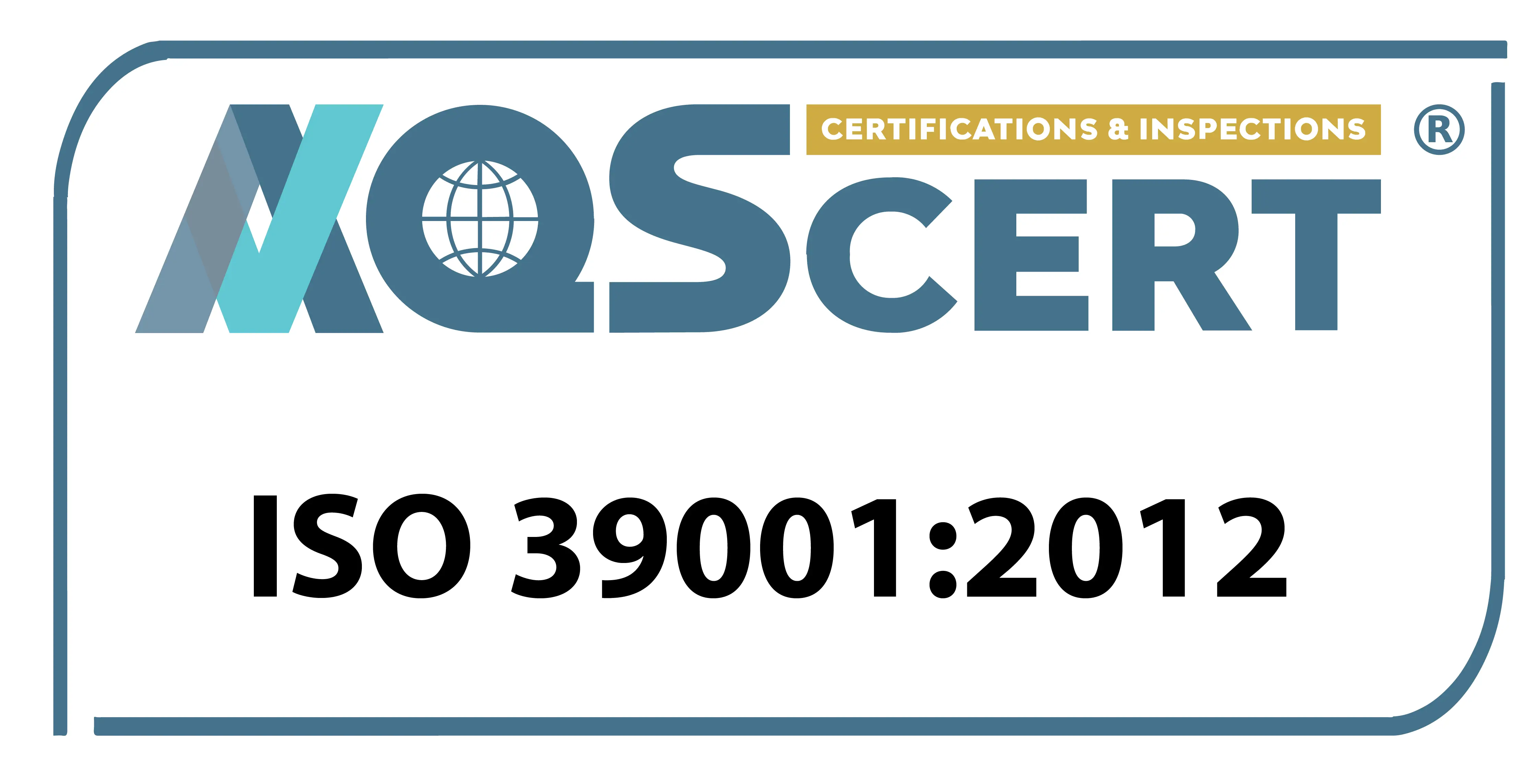 AQSCERT logo — ISO 39001 certification